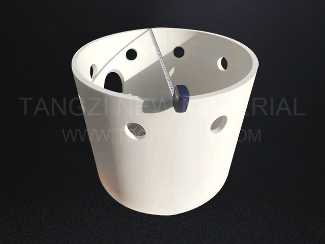 Alumina large ceramic cylinder