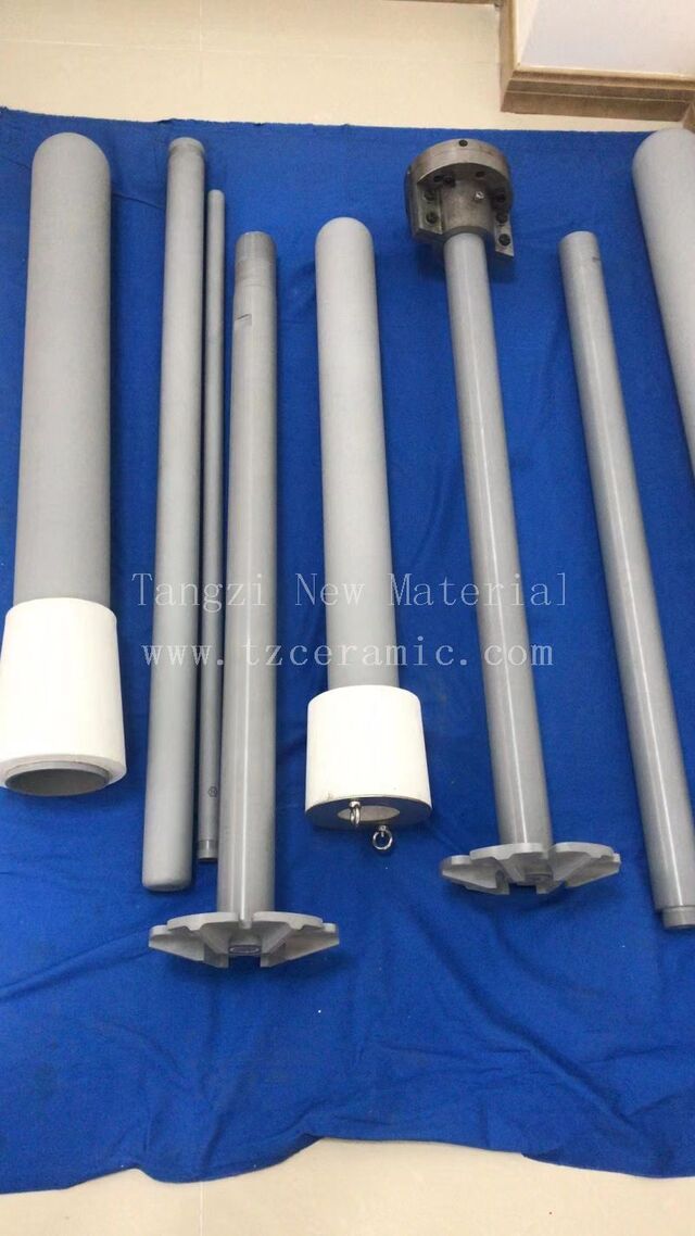 Silicon nitride /Si3N4 protective tube