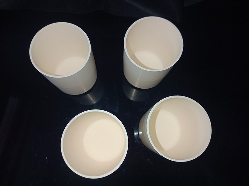 Zirconia toughened by alumina crucible（ZTA ceramic crucible）
