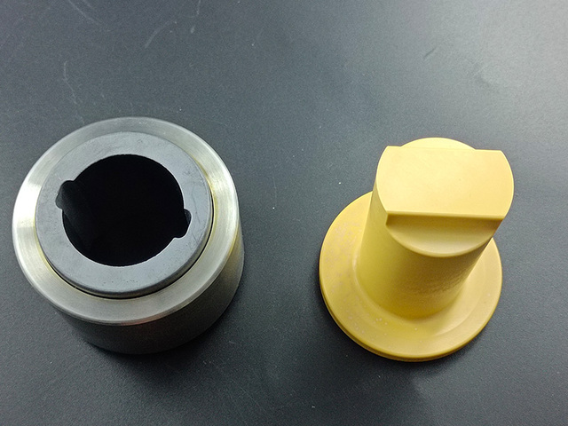 Magnesium stabilized zirconia plunger