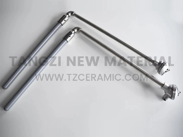 Silicon nitride thermocouple protection tube