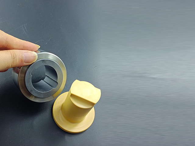 Magnesium stabilized zirconia plunger
