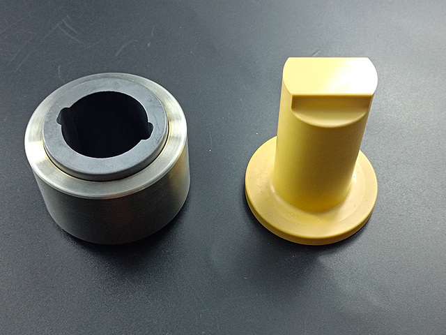 Magnesium stabilized zirconia plunger