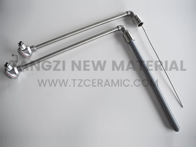 Silicon nitride thermocouple protection tube